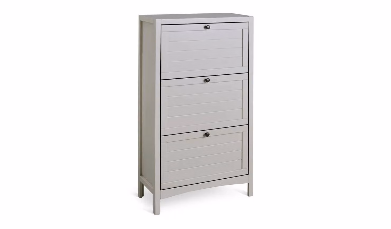 Cheap Furniture Warehouse Bournemouth Grey Modern Shoe Storage Cabinet W/D/H: 122 x 30 x 67 cm
