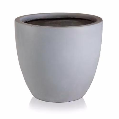 IDEALIST Set of 3 Grey Reinforced Stone Round Plant Pots, 50cm, 88l – 2