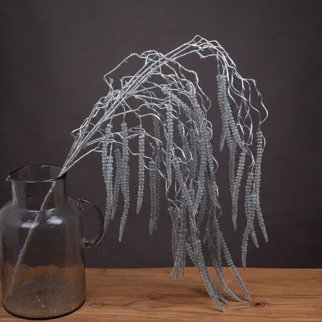 Love Lace Festive Silver Amaranthus Organic Tabletop Flowers