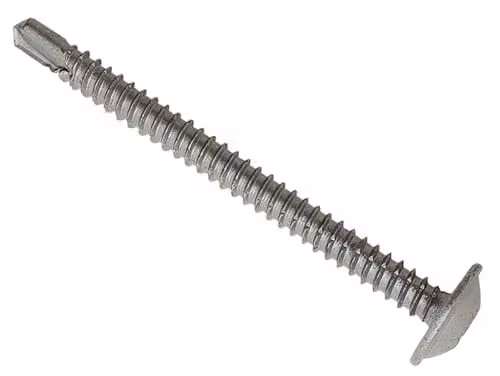 Forgefix Self-Drilling Torx Metal Screws, Black and Silver, 4.8 x 50 mm, Pack of 100