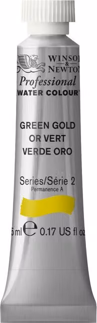 Winsor and Newton Professional Watercolour Paint Green Gold, 5ml