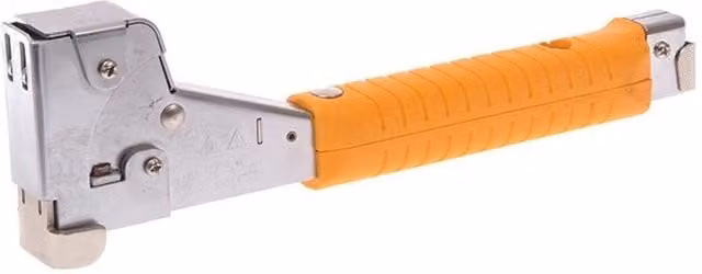 Arrow HT50P Hammer Tacker with Flat Steel Staples in Orange and Multicolour