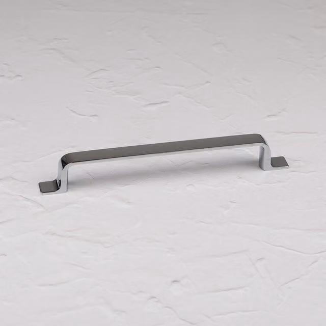 Handle & Home Polished Chrome Zinc Bar Handles in Silver, Length: 198mm