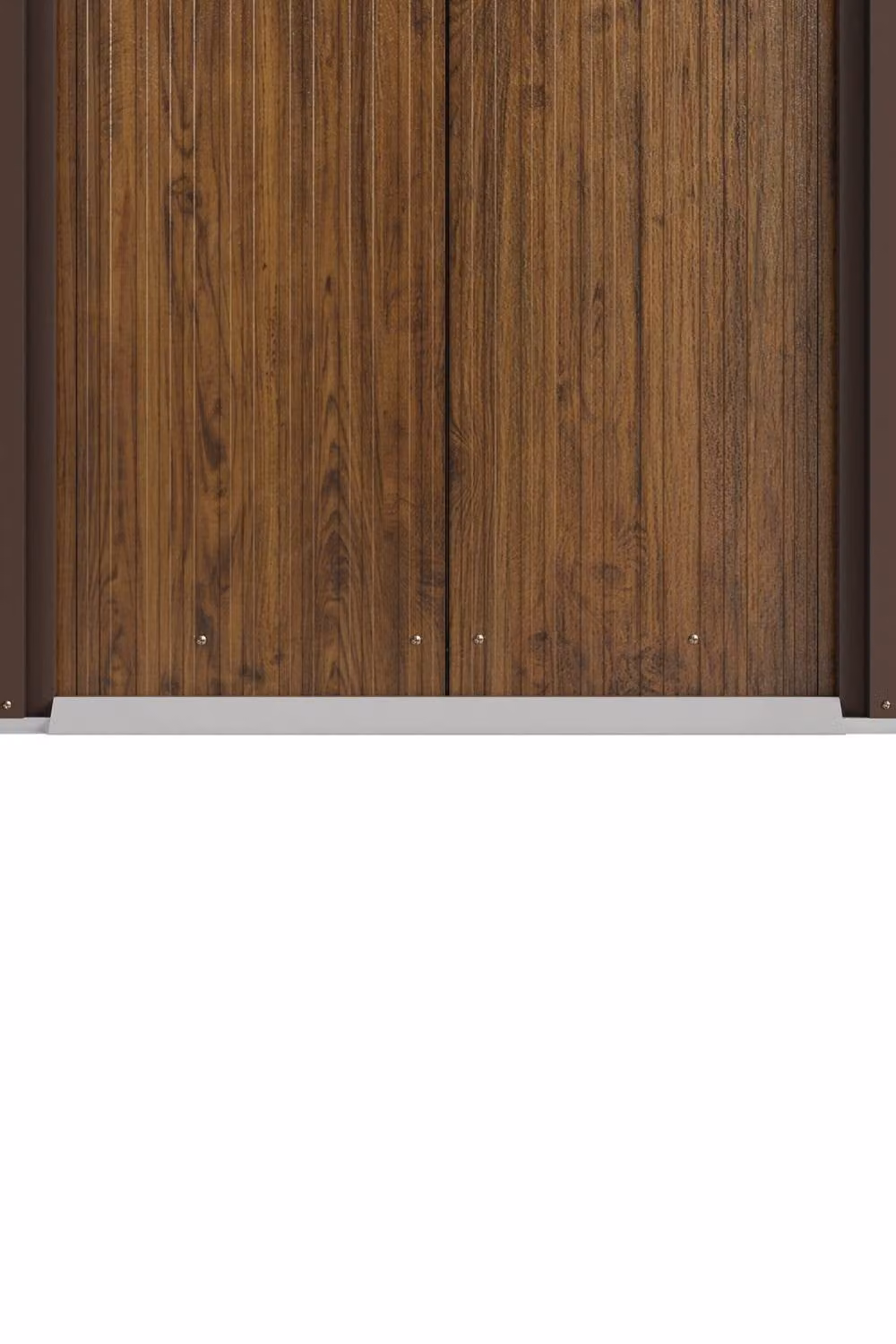 Garden Sanctuary Metal Pent Roof Garden Tool Shed in Brown, W/D/H: 182.0 x 121.0 x 194.0 cm – 6