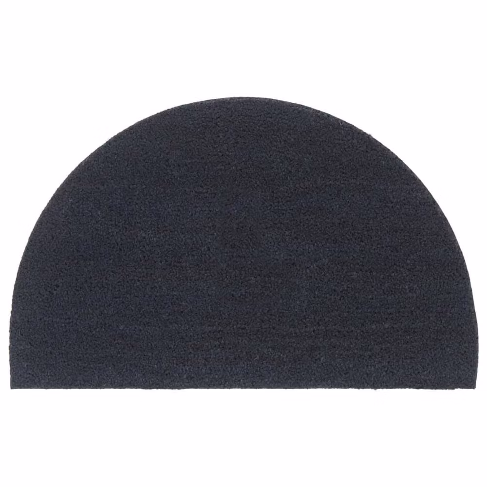 Berkfield Home Semicircular Tufted Coir Door Mat, Dark Grey, W: 80 cm, D: 50 cm – 2