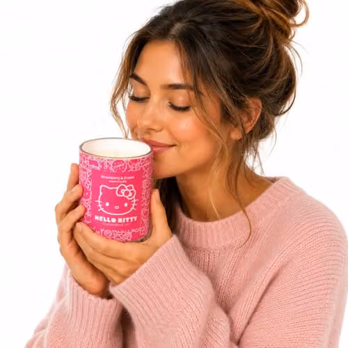 Hello Kitty Strawberry & Cream Scented Candle, 213g – 2