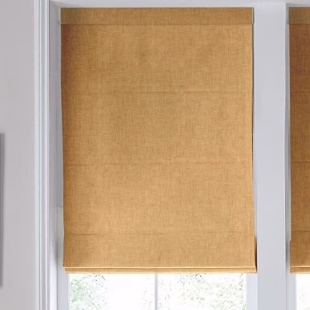 Laura Ashley Easton Made to Measure Blackout Roman Blind in Gold