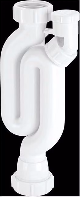 McAlpine X10V 75mm White Plastic Straight Through Anti-Syphon Silentrap Trap – 1