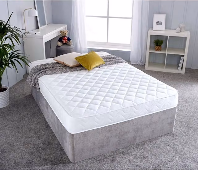 eXtreme Comfort Ltd Darcy Diamond Cooltouch Micro Quilted Conventional Spring Mattress in White, Double, W/D/H: 140 x 200 x 18 cm – 2
