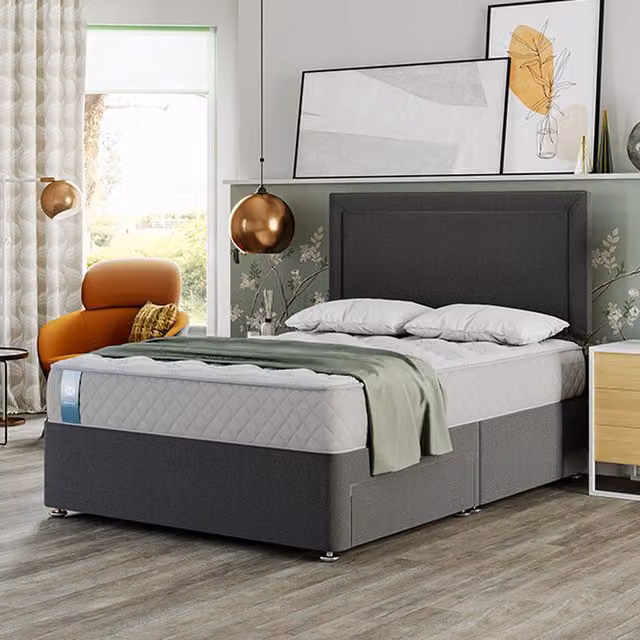Sealy Alford Advantage Mattress, Grey, W: 150 cm, D: 200 cm
