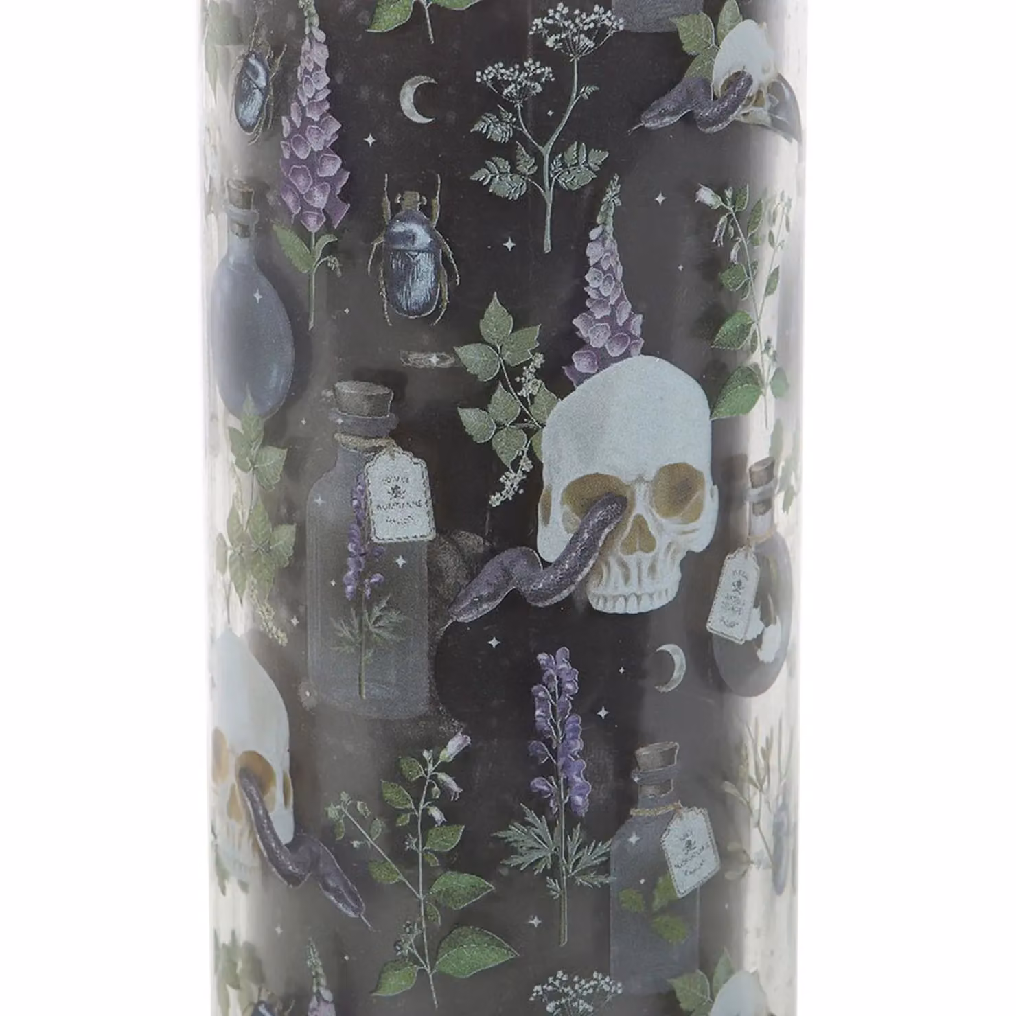Something Different Deadly Nightshade Poisonous Plants Tube Pillar Candle in Multicolour and Black – 3