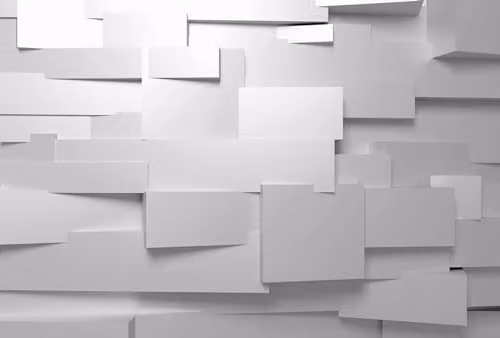 Wizard+Genius 3D Geometric Modern Non-Woven Wall Mural in Grey, White and Multicolour, 8 Panels