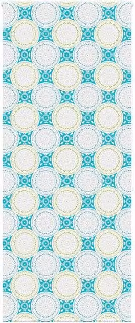 Berkfield Home Blue Opaque Shower Roller Blind, W: 110 cm, H: 240 cm
