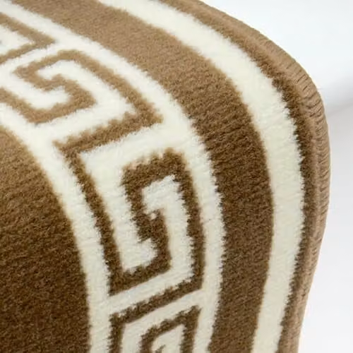 runrug Soft and Durable Machine Woven Stair Runner in Brown, W: 60 cm, L: 540 cm – 4