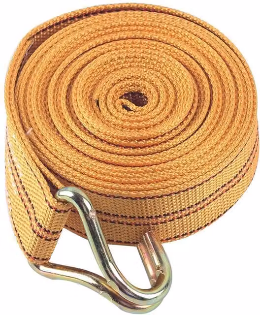 Nordara 2-Piece Yellow Ratchet Tie Down Straps with 2T Claw Lorry, 50mm x 6m – 1
