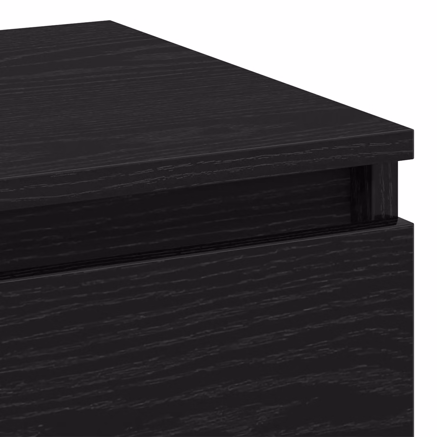 Berkfield Home Set of 2 Black Oak Bedside Cabinets, W: 40 cm, D: 35 cm, H: 50 cm – 5