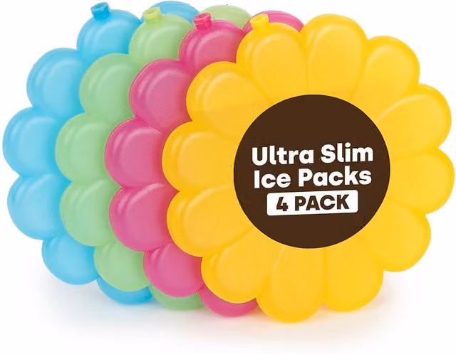 LIVIVO 4 Pack Sunflower Freezer Block Set in Multicolour