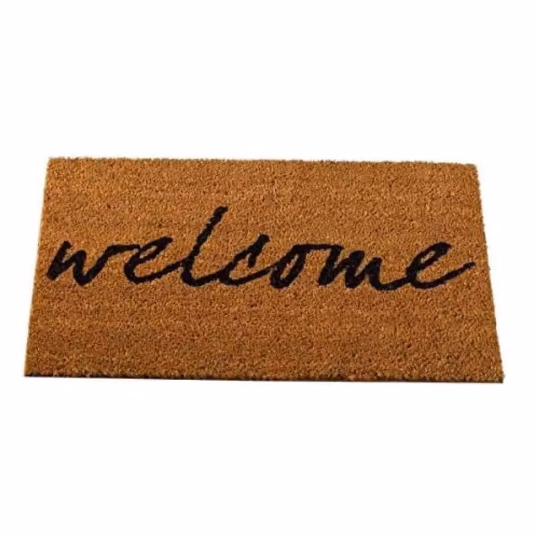 Marco Paul Beige Coir Nonslip Weatherproof Welcome Mat W: 75 cm, D: 45 cm – 2