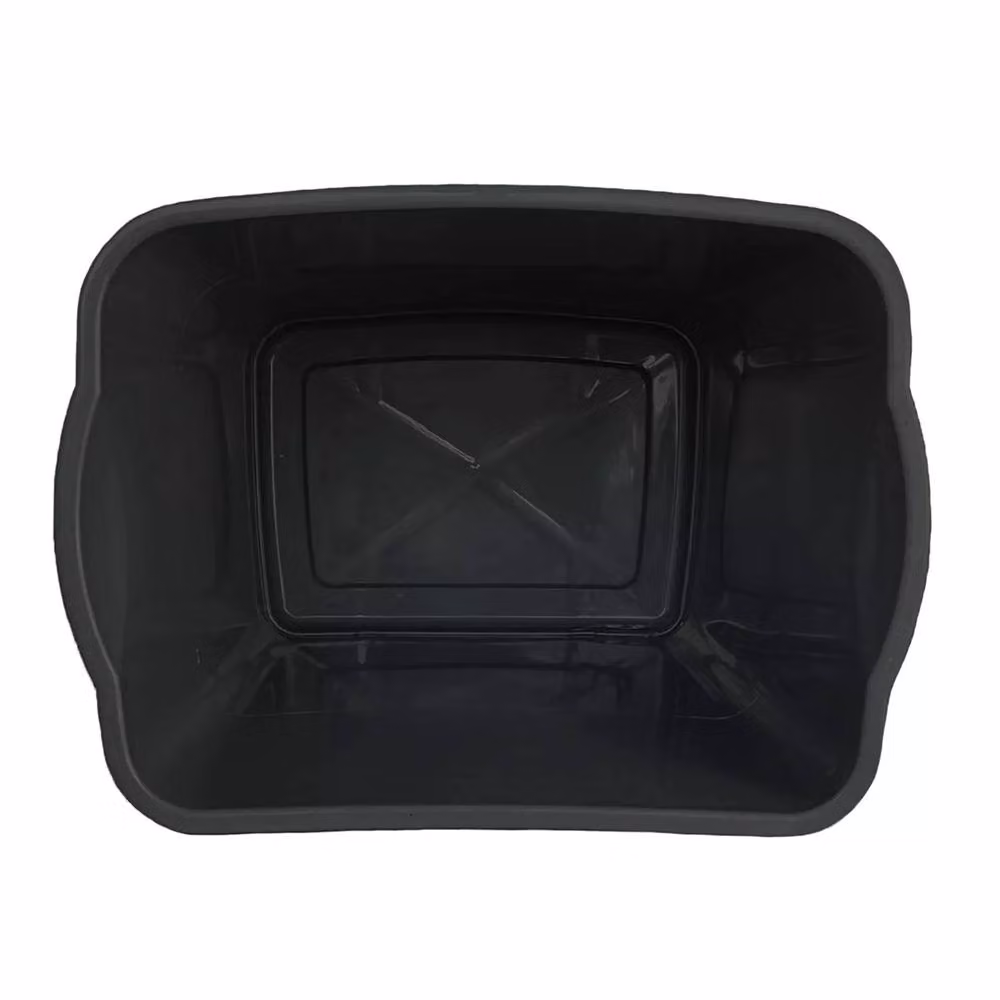SPETLEK 60L Black Plastic Kitchen Swing Bin with Flip Top Lid – 3