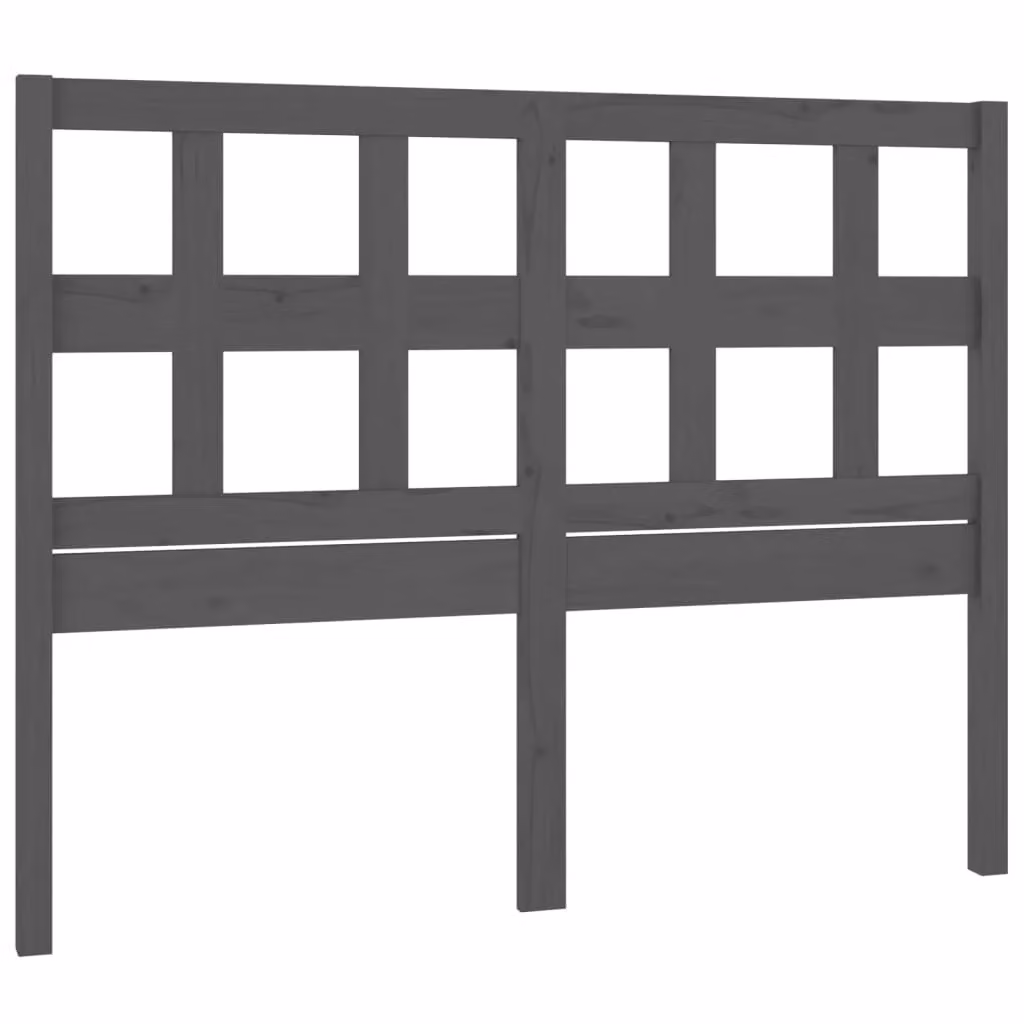 Berkfield Home Grey Rustic Solid Pine Wood Bed Headboard W: 165.5 cm, D: 4 cm, H: 100 cm – 2