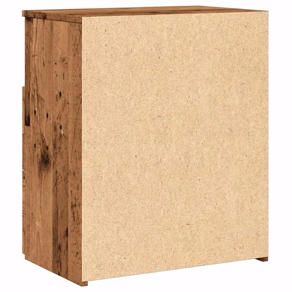 Berkfield Home Stylish Bedside Cabinet in Brown Old Wood, W/D/H: 50 x 32 x 60 cm – 5