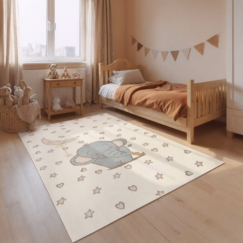 THE RUGS Adventures Kids Little Ellie Rug, Cream and Multicolour, W: 120 cm, D: 170 cm – 3