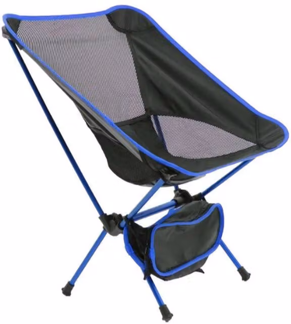 Garden Pride Blue Portable Compact Folding Camping Chair