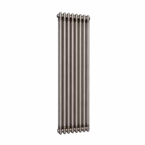 Lux Heat Vertical 3 Column Traditional Steel Radiator in Silver Grey, H 150 cm x W 38 cm – 2