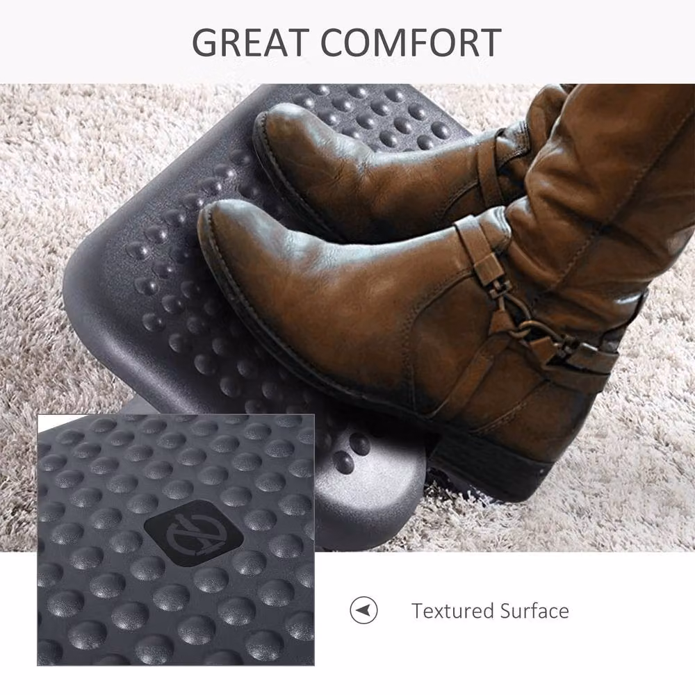 STILVORA Adjustable Footrest with Tilting Platform in Grey – 7