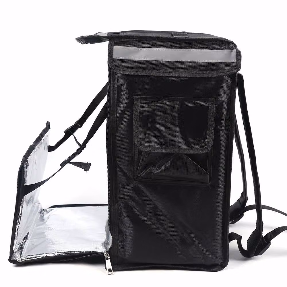 VOGREX 42L Large Insulated Thermal Delivery Backpack for Pizza and BBQ in Black – 3
