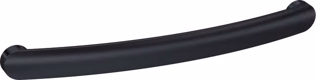 Balterley Curve Rounded D Shape Kitchen and Bathroom Cupboard Handle, Matt Black, W/D/H: 21 x 19 x 210 mm, 192 mm Centres – 1