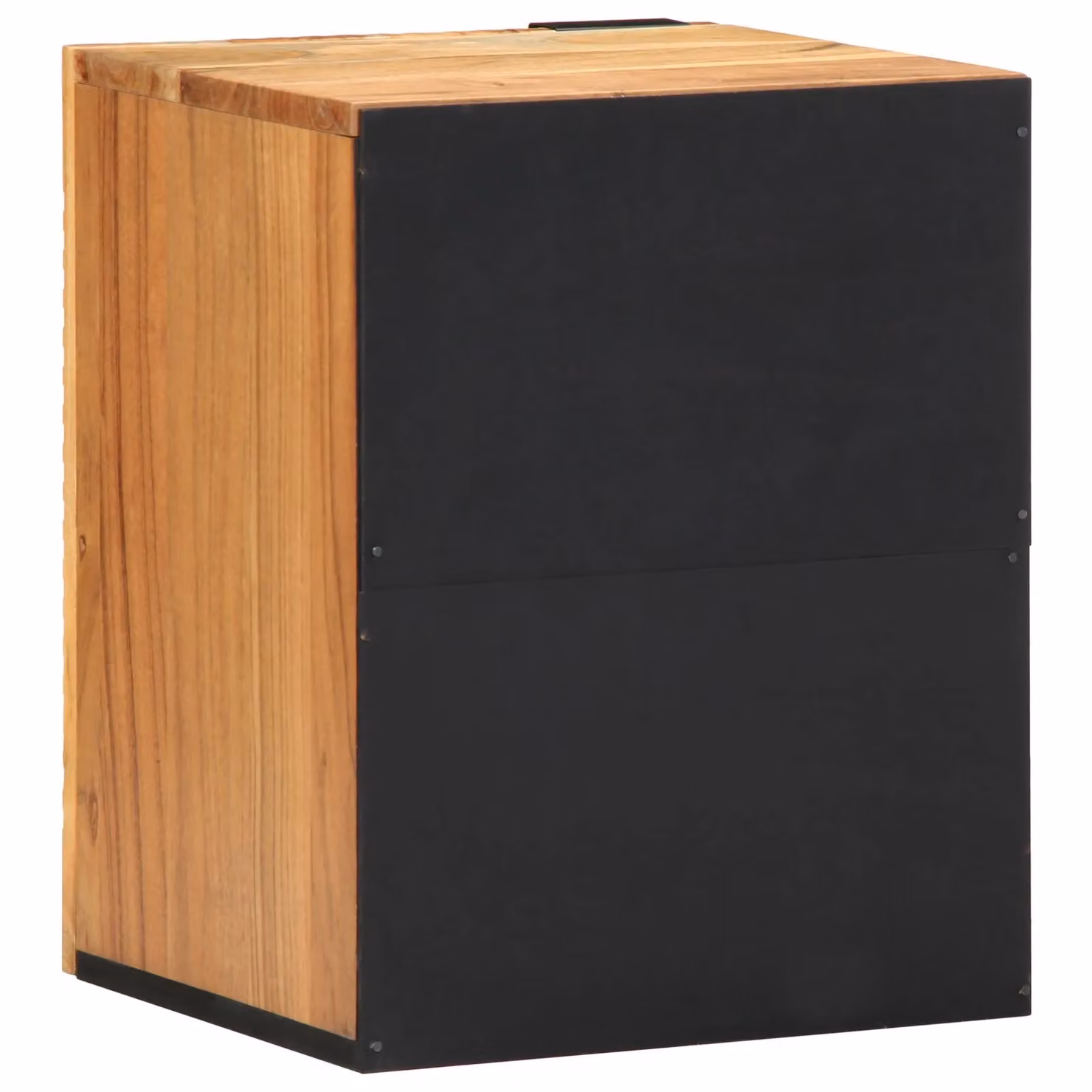 Berkfield Home Brown Acacia Wood Hanging Bathroom Cabinet with Hinged Doors, W: 38 cm, D: 33.5 cm, H: 48 cm – 2