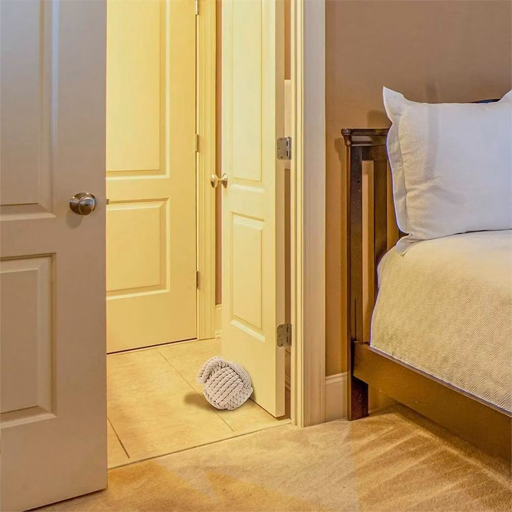 SPETLEK Nautical Rope Knot Door Stopper in Beige – 2