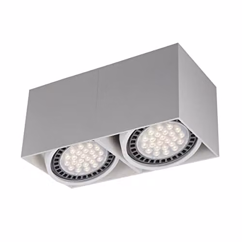 Netlighting Zumaline Box Twin Surface Mounted Downlight, White, GU10