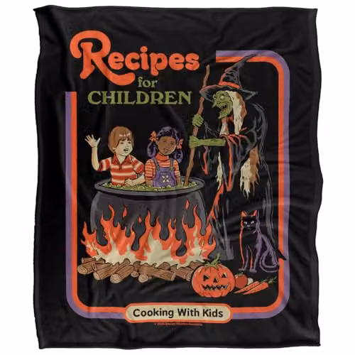 Steven Rhodes Recipes For Children Multicolour Super Soft Fleece Throw Blanket W/D/H: 152 x 127 cm – 5