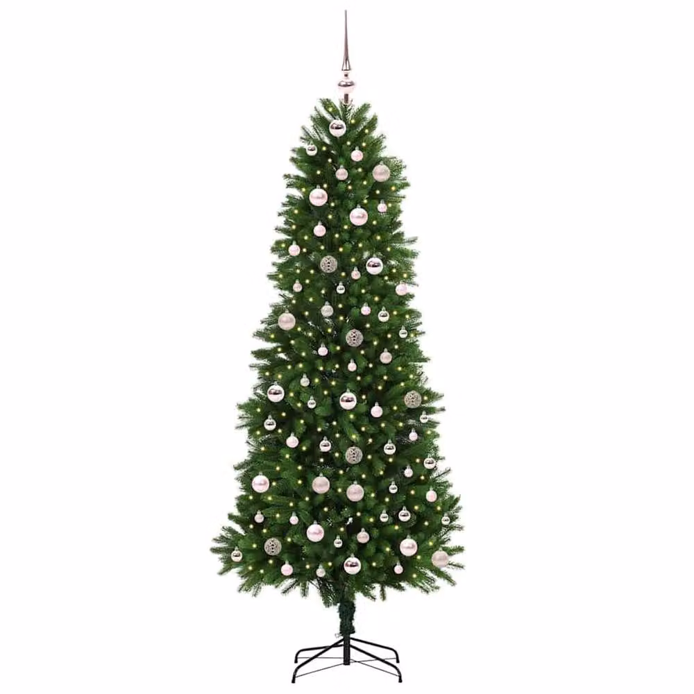 Berkfield Home Realistic Green Christmas Tree with 300 LEDs and Stand, Height: 240 cm – 4