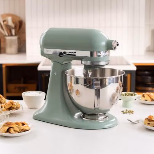 KitchenAid Tilt-Head Stand Mixer in Cardamom Green with 4.3L Stainless Steel Bowl and 10 Speeds – 2