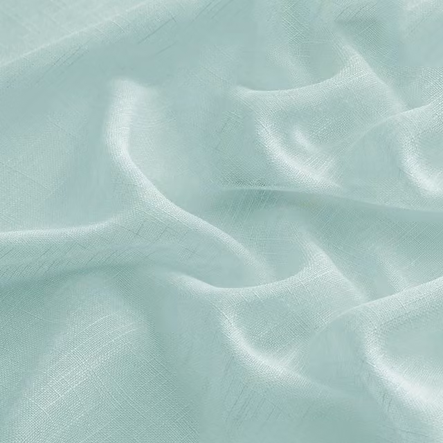 Velosso Modern Plain Fabric Panel Swag with Tassel in Blue
