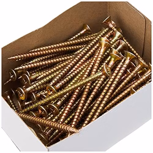 Forgefix Multi-Purpose Pozidriv Self-Countersinking Wood Screws, Silver, 100 Pack – 3