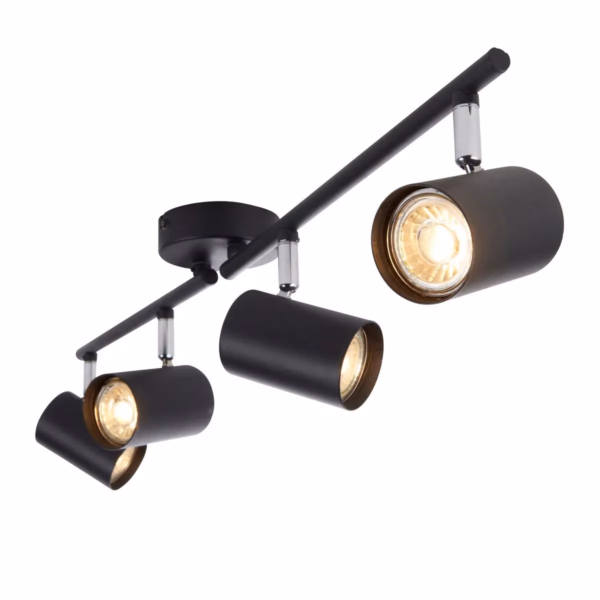 Netlighting Arezzo 4-Light Ceiling Spotlight Bar in Matt Black – 2