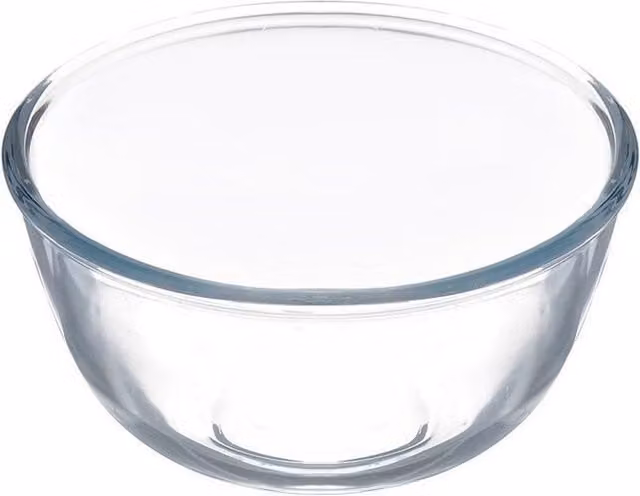 Pyrex Classic Round Glass Mixing Bowl in Transparent, 2 l