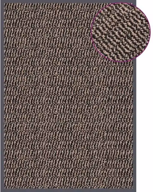 Berkfield Home Tufted Non-Slip Doormat, Brown, W: 40 cm, D: 60 cm