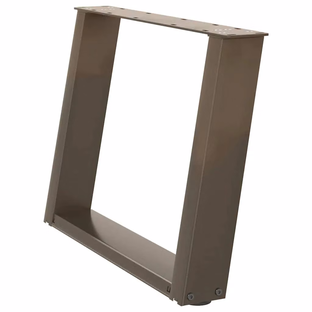 Berkfield Home U-Shaped Coffee Table Legs, 2 Pieces, Brown Steel – 2