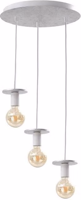 Netlighting Saturn Cluster Pendant Ceiling Light in Silver, Diameter: 30 cm, 3x E27