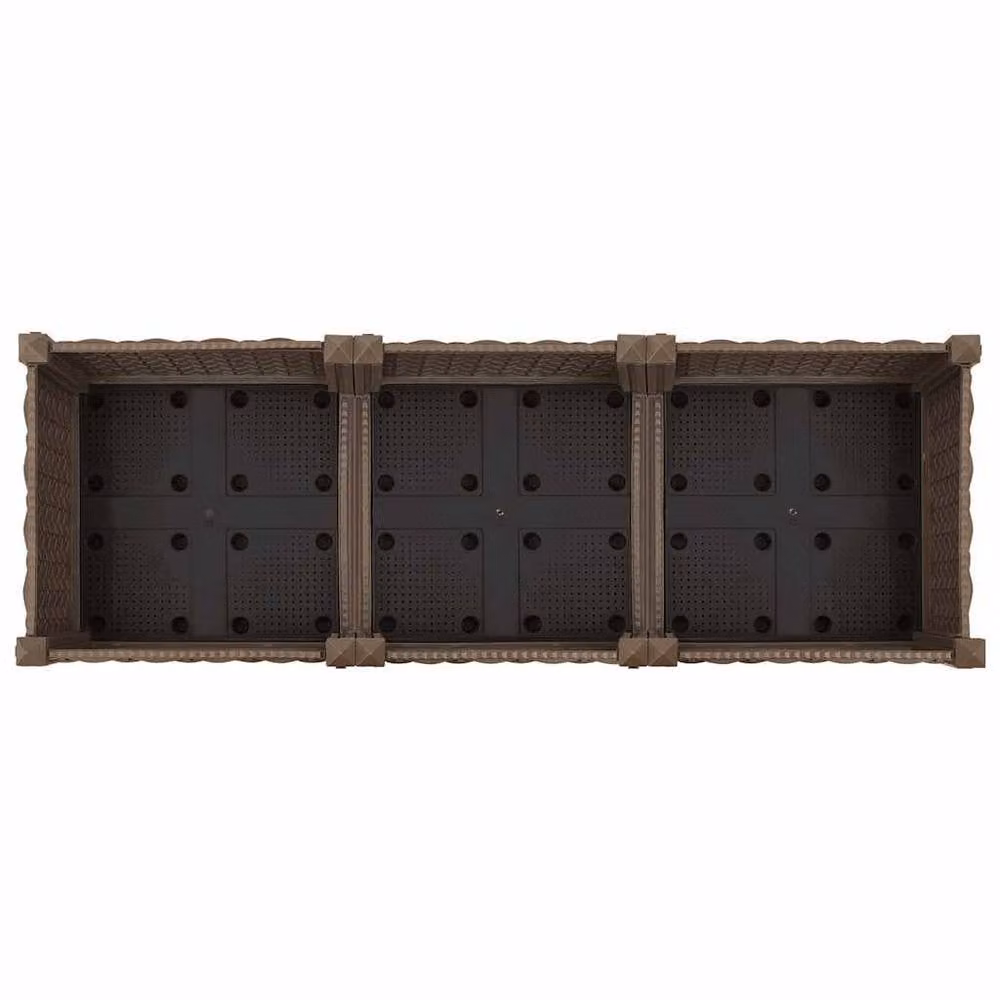 Berkfield Home Brown Polypropylene Raised Bed W/D/H: 120 x 40 x 71 cm – 4