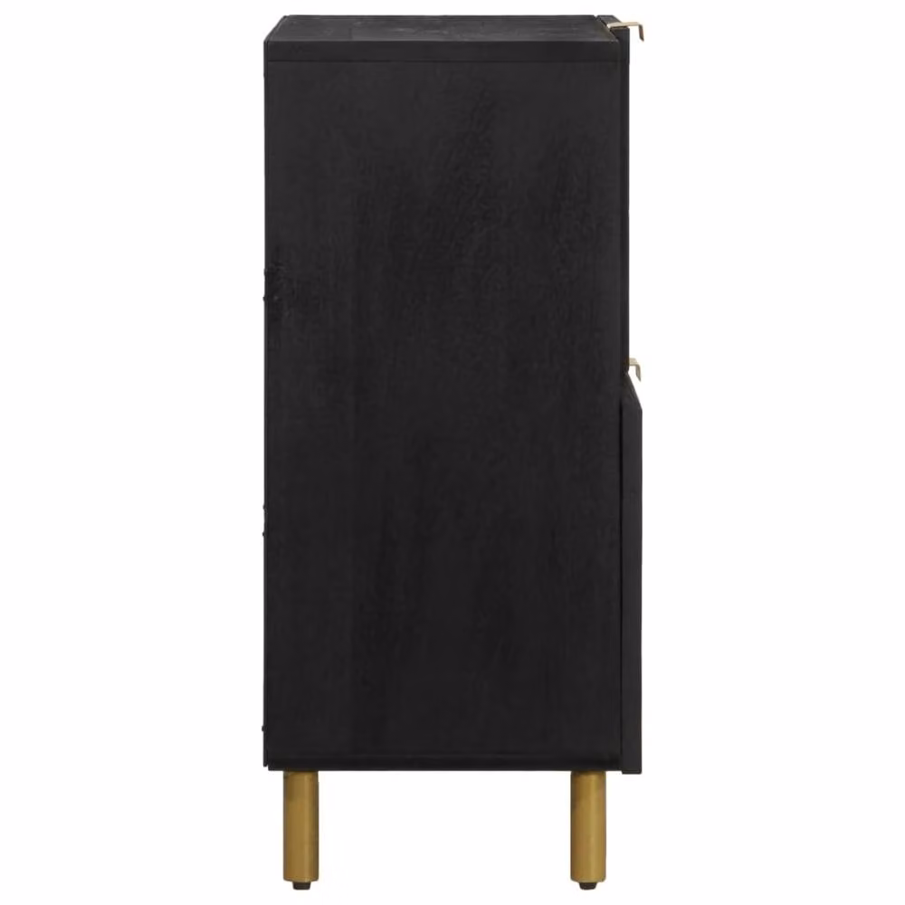 Berkfield Home Modern Black Sideboard W/D/H: 80 x 33 x 75 cm – 3