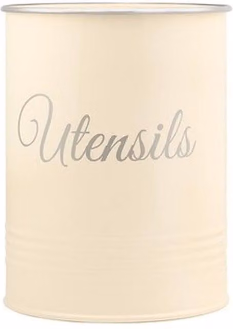 NESTLUNE Beige Metal Freestanding Kitchen Utensil Holder and Pot Organiser
