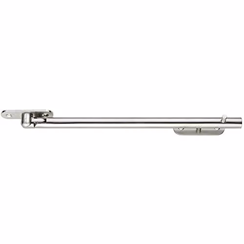 Loops Round Bar Casement Window Stay in Stainless Steel, Silver, 263 x 14 mm