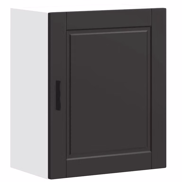 Berkfield Home Porto Modern Kitchen Wall Cabinet in Black and White Matt MDF