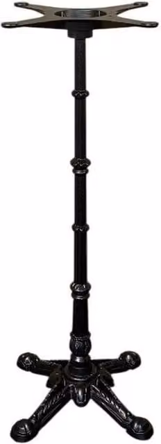 FORGEVIO Cast Iron High Table Base in Matt Black – 1